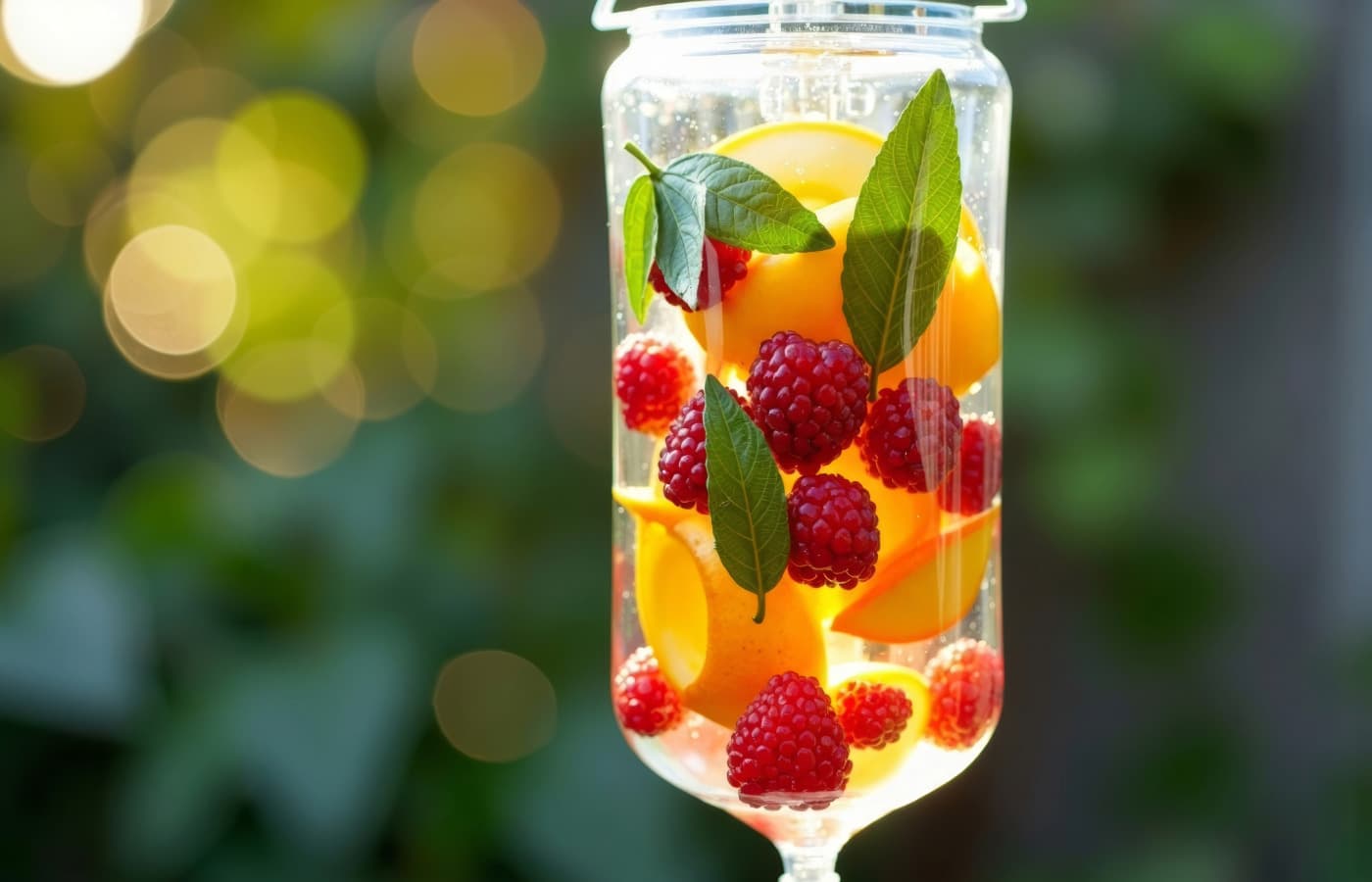 fruits in an iv bag symbolizing health benefits of iv hydration therapy